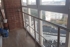 Ограждение из нержавеющей стали для балкона